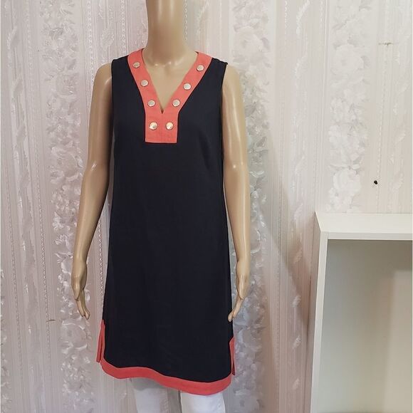 New Tommy Hilfiger Sleeveless LinenDress - Picture 1 of 6
